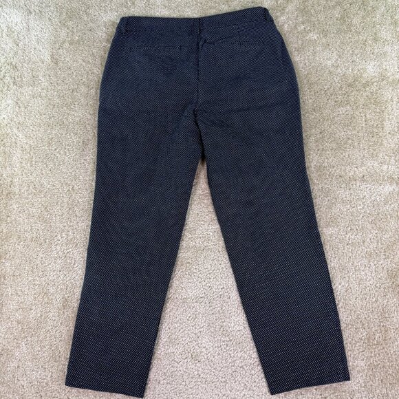 Old Navy Pants Womens Size 4 Black Polka Dot Harper Cropped 30x24 E739 - Picture 7 of 13